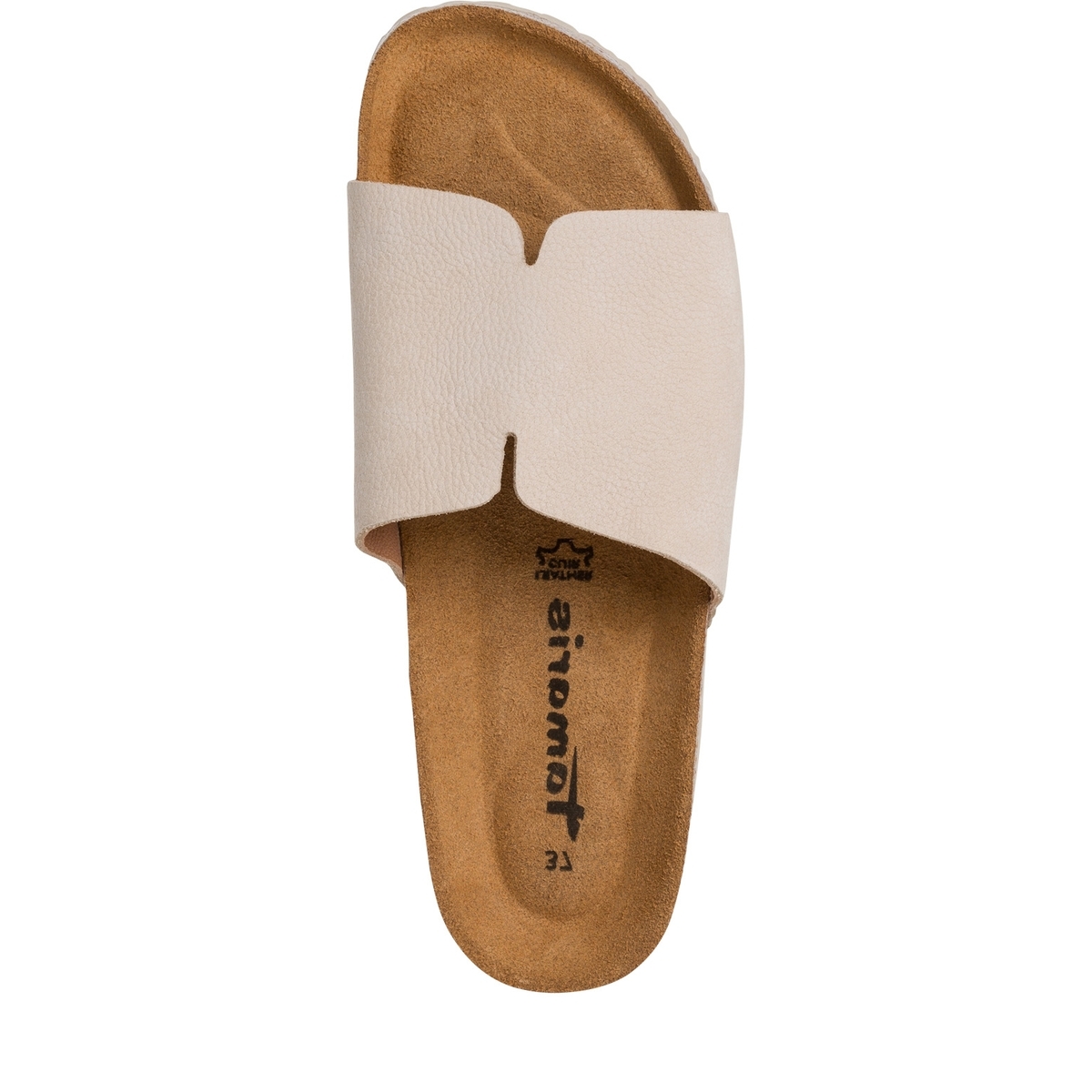 Mule en cuir marron antilope, TAMARIS