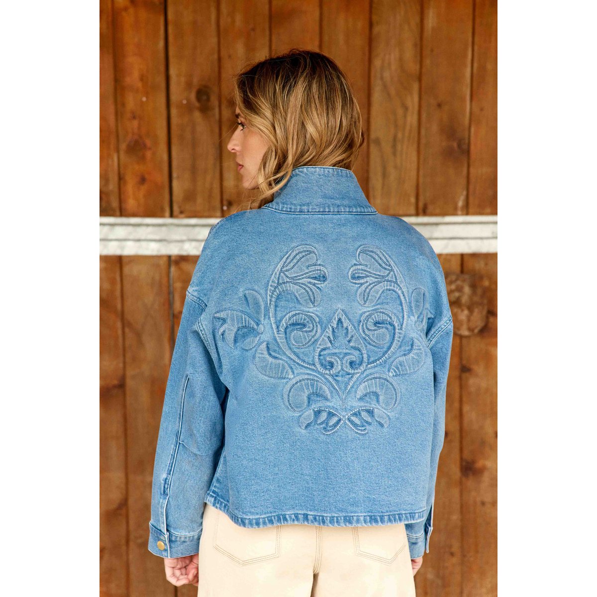 Veste col montant uni VELMO 88-stone, LA PETITE ETOILE