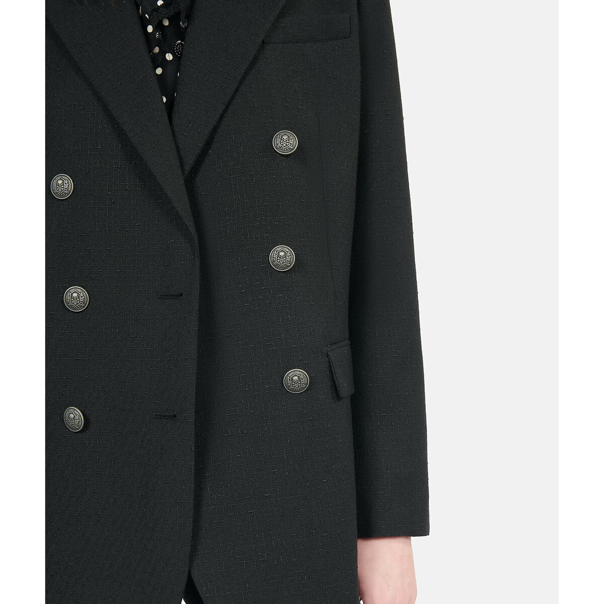 Wool Mix Buttoned Blazer black, THE KOOPLES