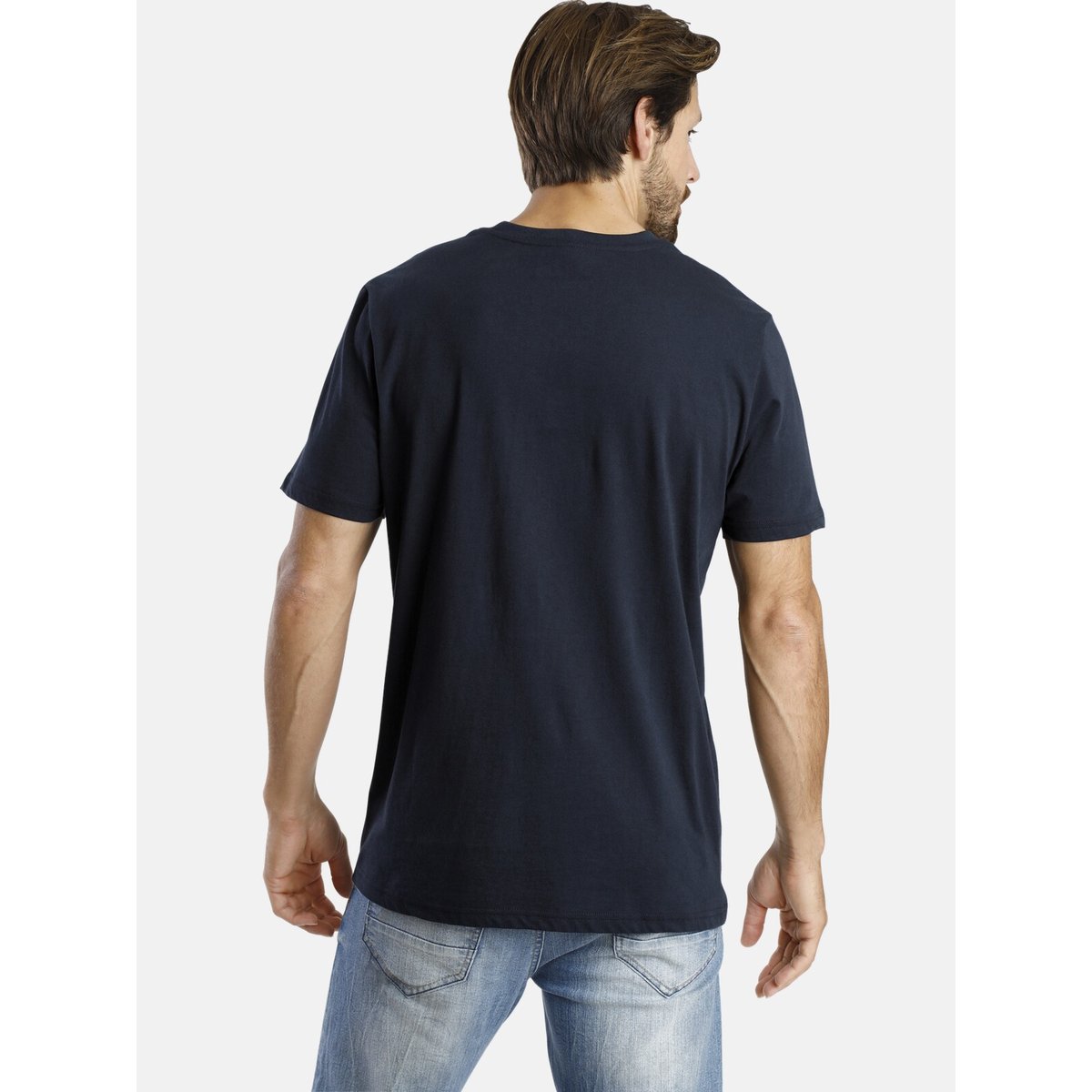 Lot de 2 T-shirts PREBEN bleu marine, JAN VANDERSTORM