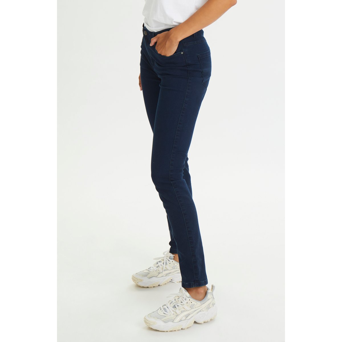 Jeans bleu dark blue denim, KAFFE