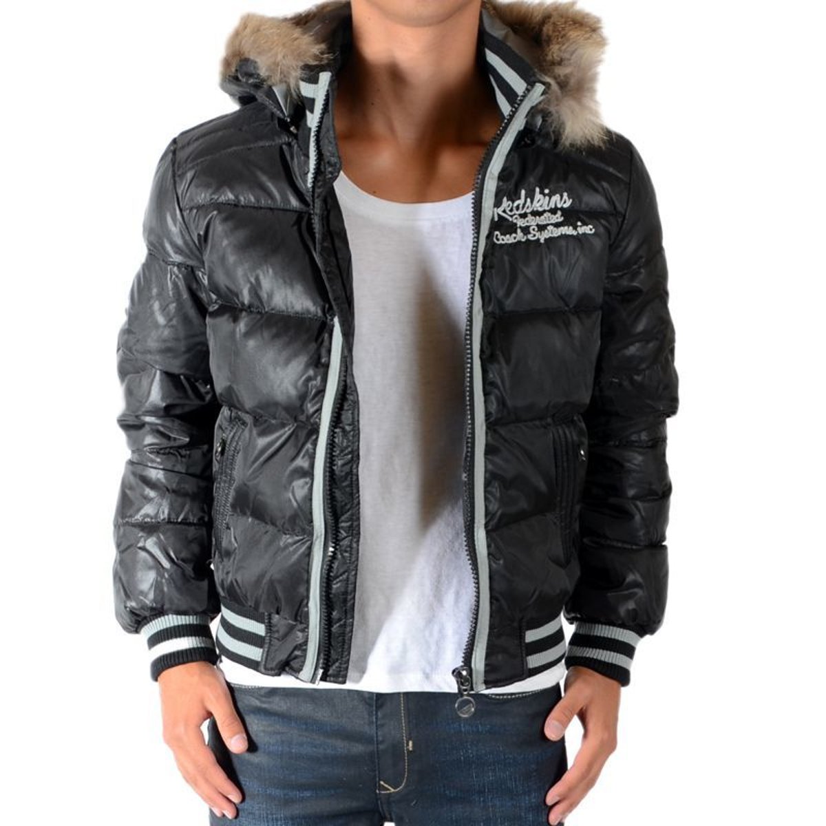 Doudoune Wallas noir, REDSKINS