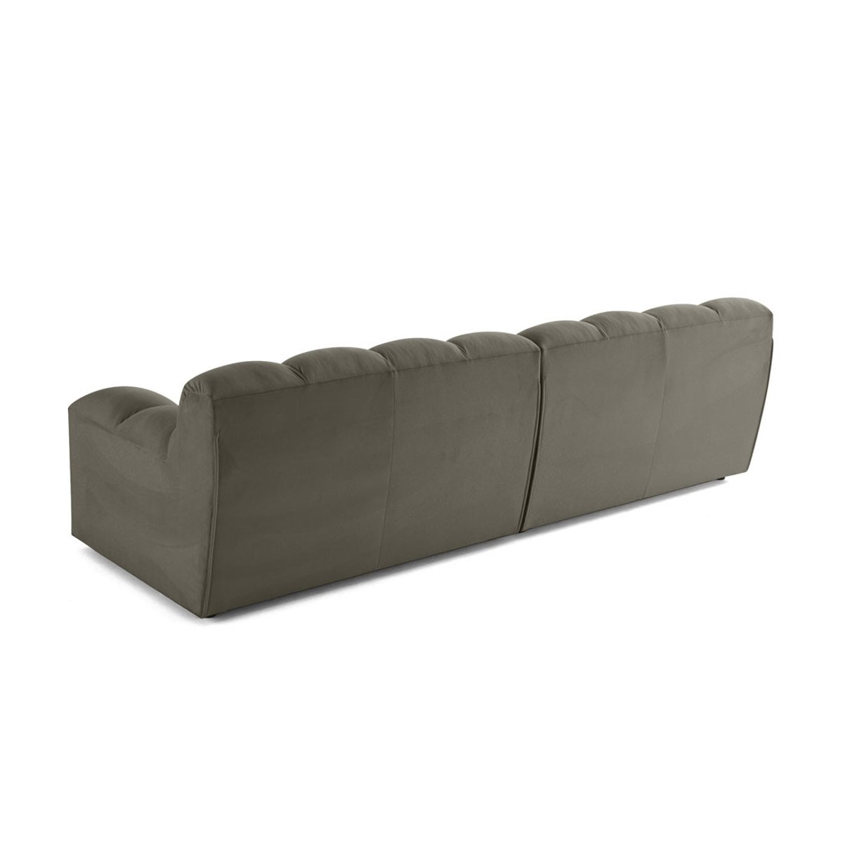 Canapé fixe 4 places - NAPOLI gris, BEST MOBILIER