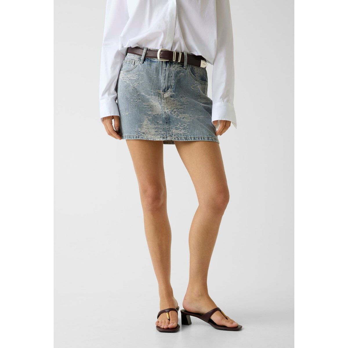 Mini-Jupe En Denim bleu, GUESS