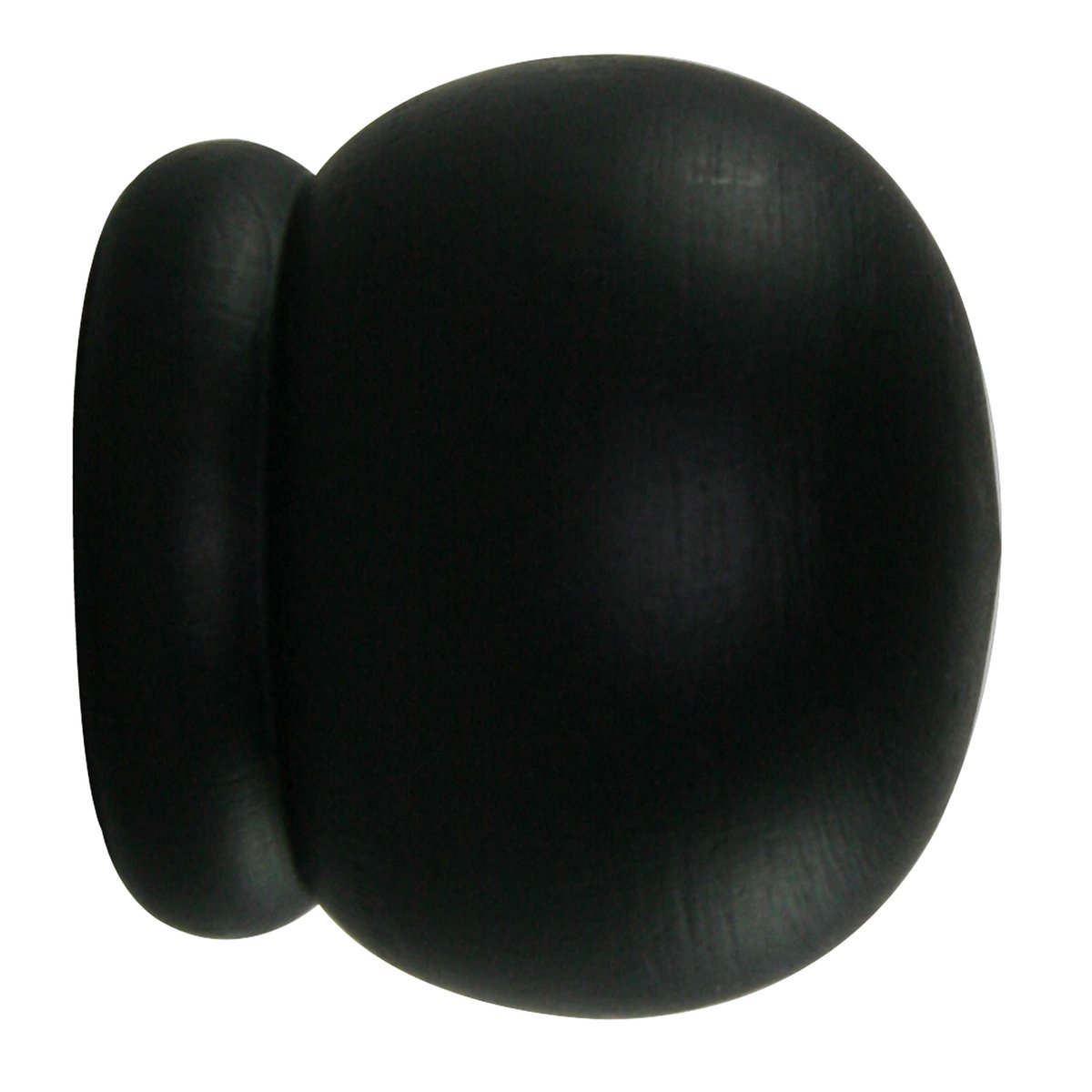 Lot de 2 embouts de tringle à rideaux à visser noir, MOBOIS