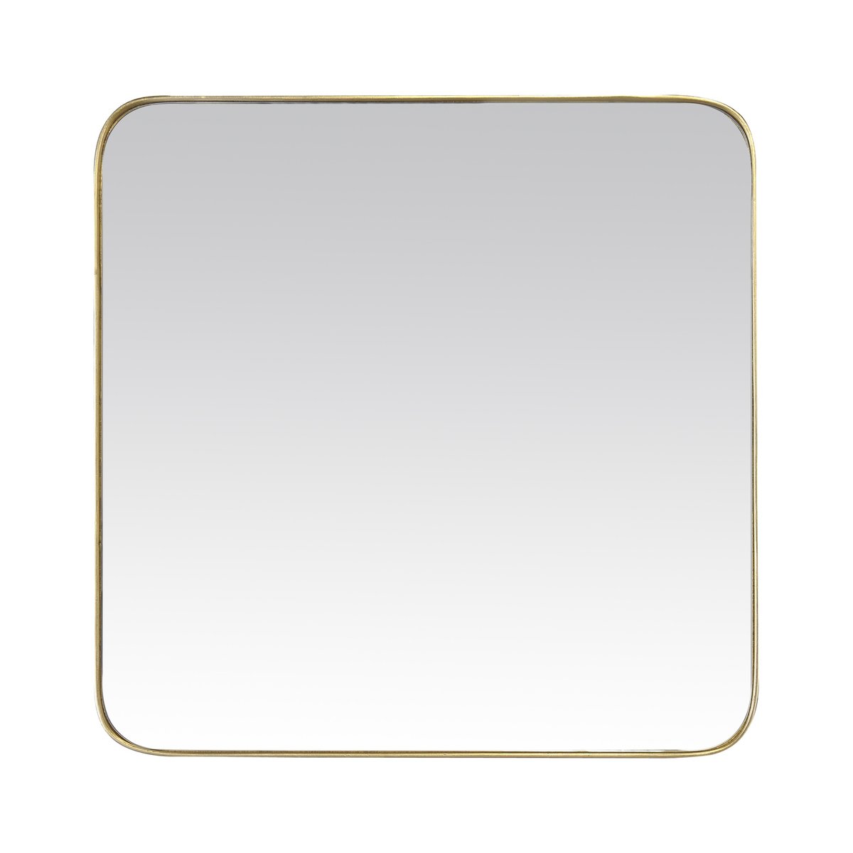 Miroir carré aux bords fins 30x30cm or, EMDE