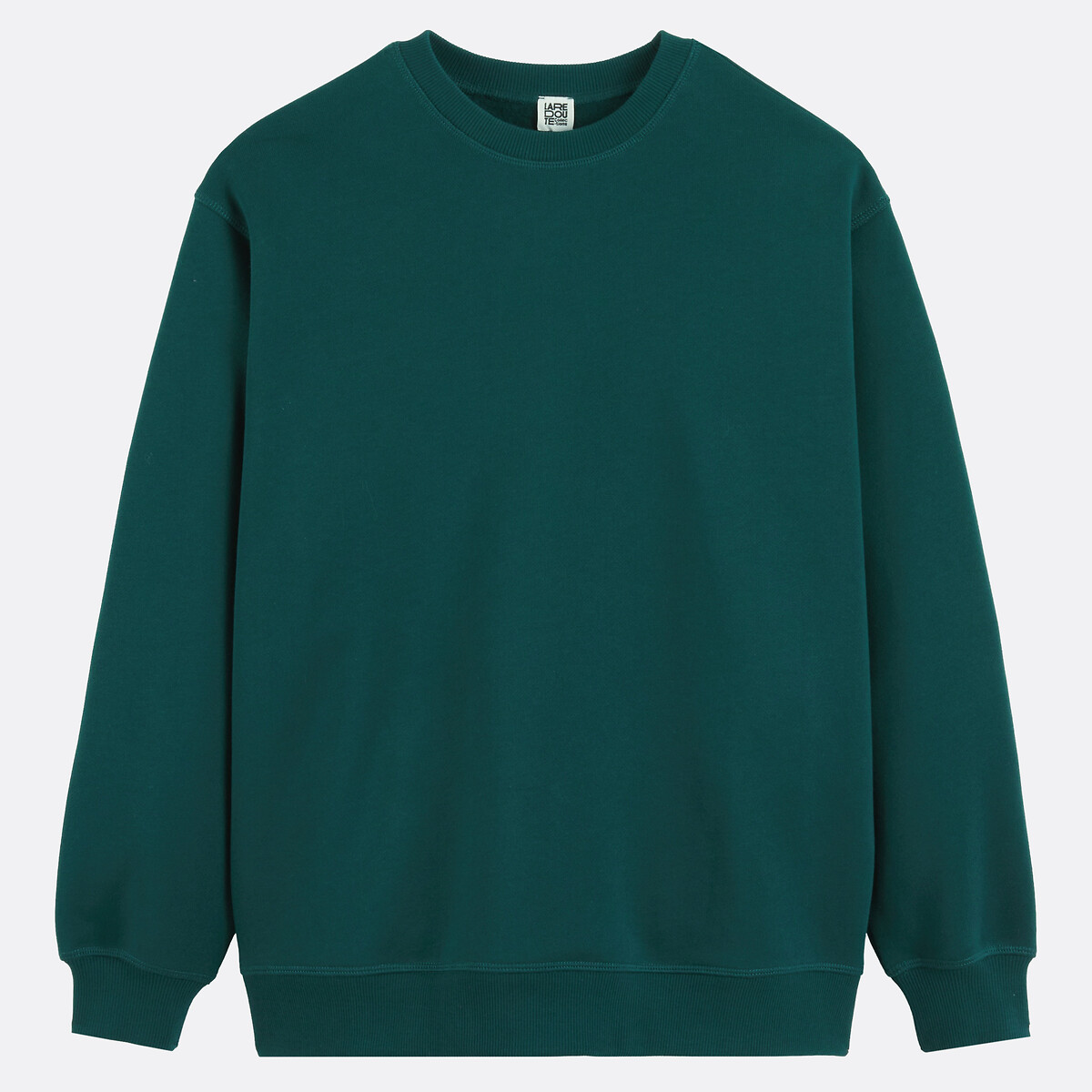Sweat col rond volume ample vert émeraude, LA REDOUTE COLLECTIONS