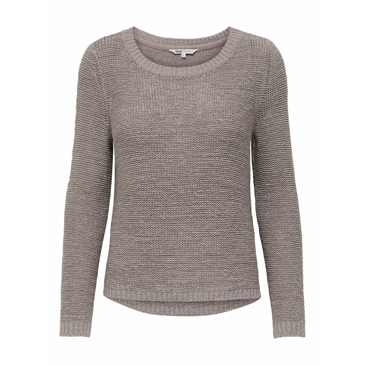 Camisola de malha, gola redonda ONLY cinzento, ONLY