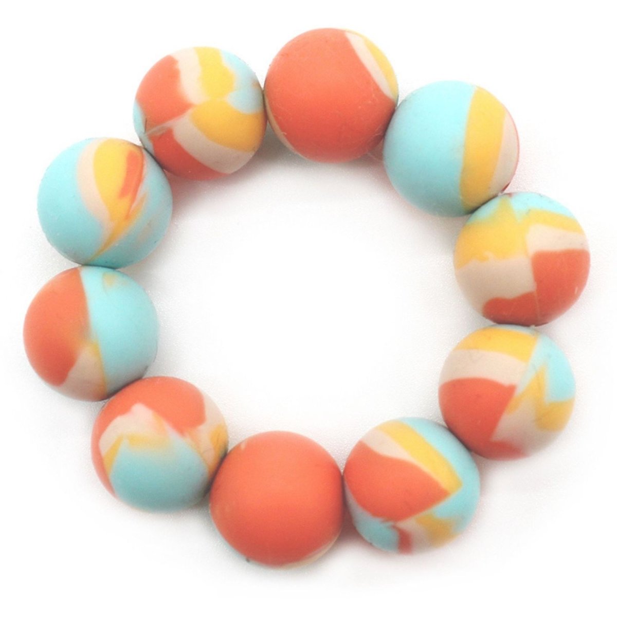 Anneau de dentition silicone et bois Cyranos le Renard couleur unique, LES DEGLINGOS