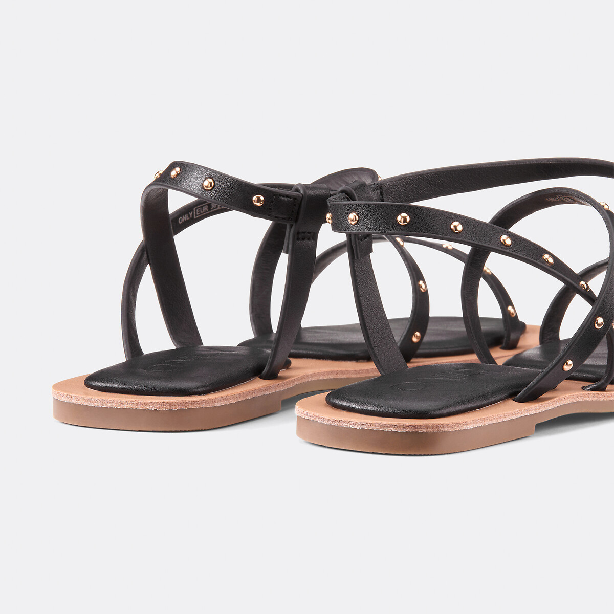 Mikko Flat Sandals black, ONLY SHOES