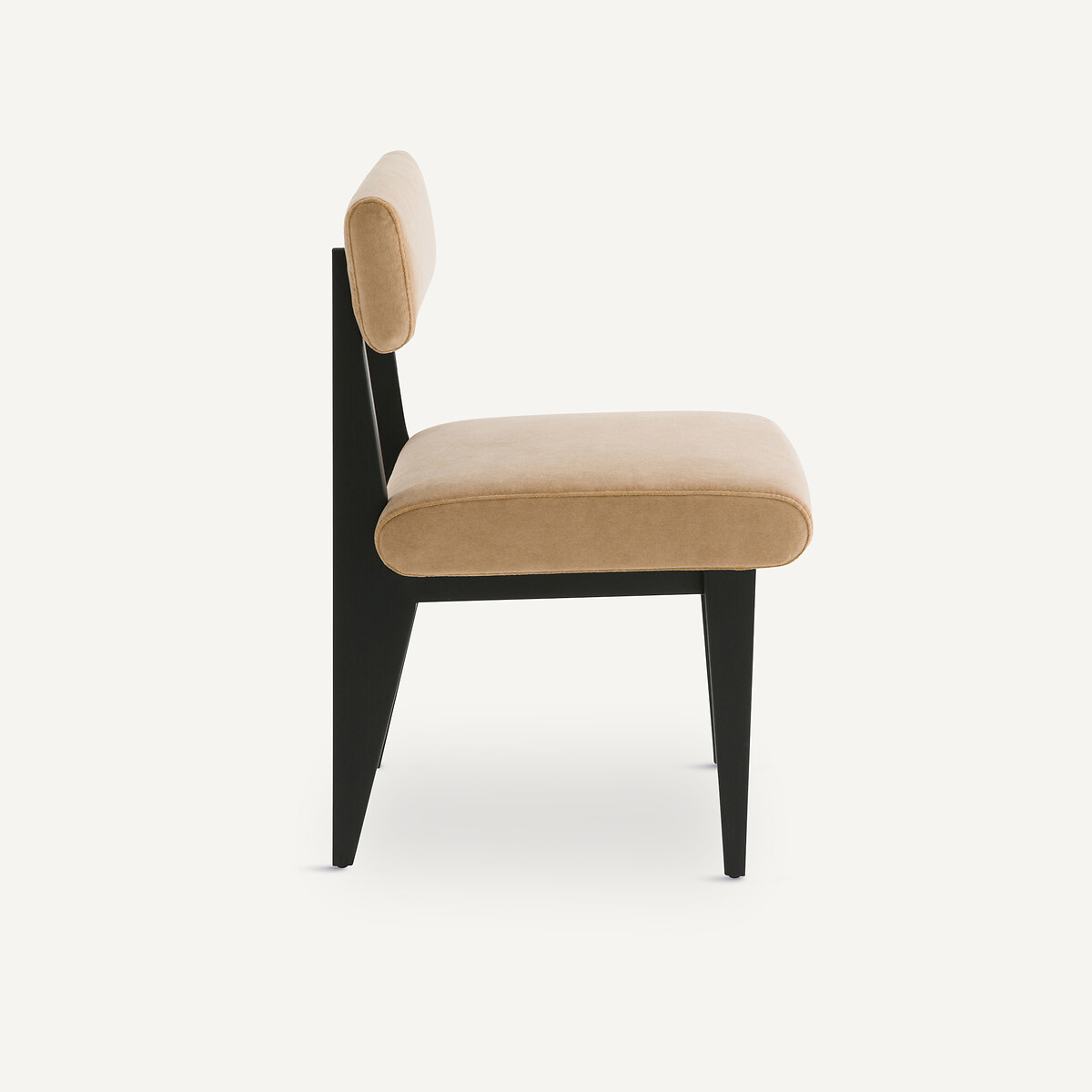 Chaise hêtre et velours, Izag cappuccino, AM.PM