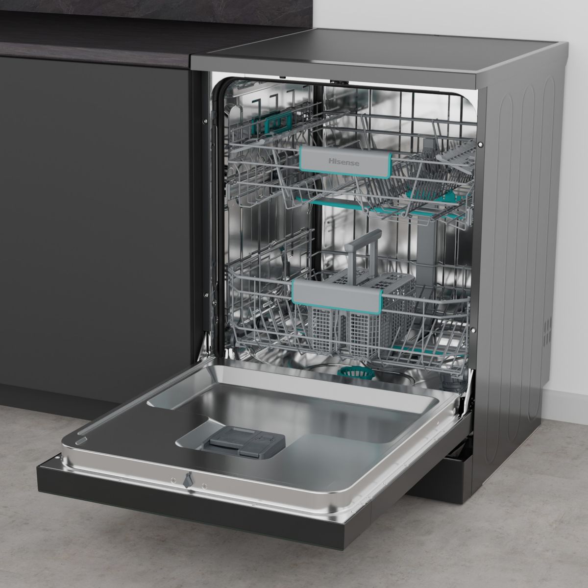 Lave vaisselle 60 cm HS672B90B couleur unique, HISENSE