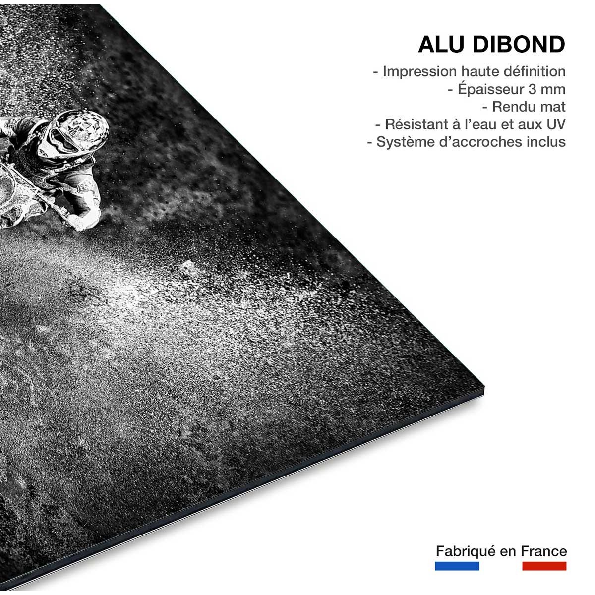 Tableau moto cross tableau alu dibond, HEXOA
