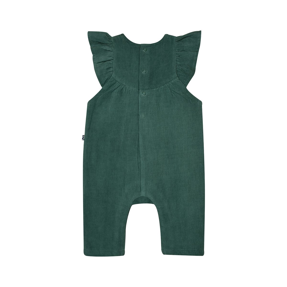 Tshirt salopette manon velours cotele long vert, SUCRE D'ORGE