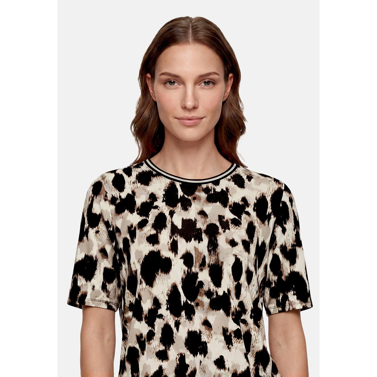 Haut casual à élastique beige/noir, BETTY BARCLAY