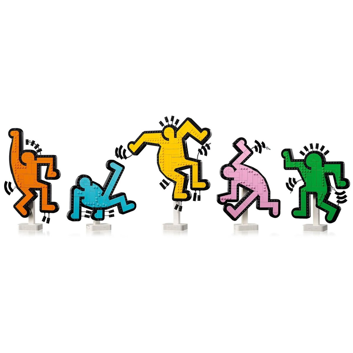 LEGO Art - Keith Haring : Les Figures Dansantes 31216 - Kit de Construction Créatif couleur unique, LEGO