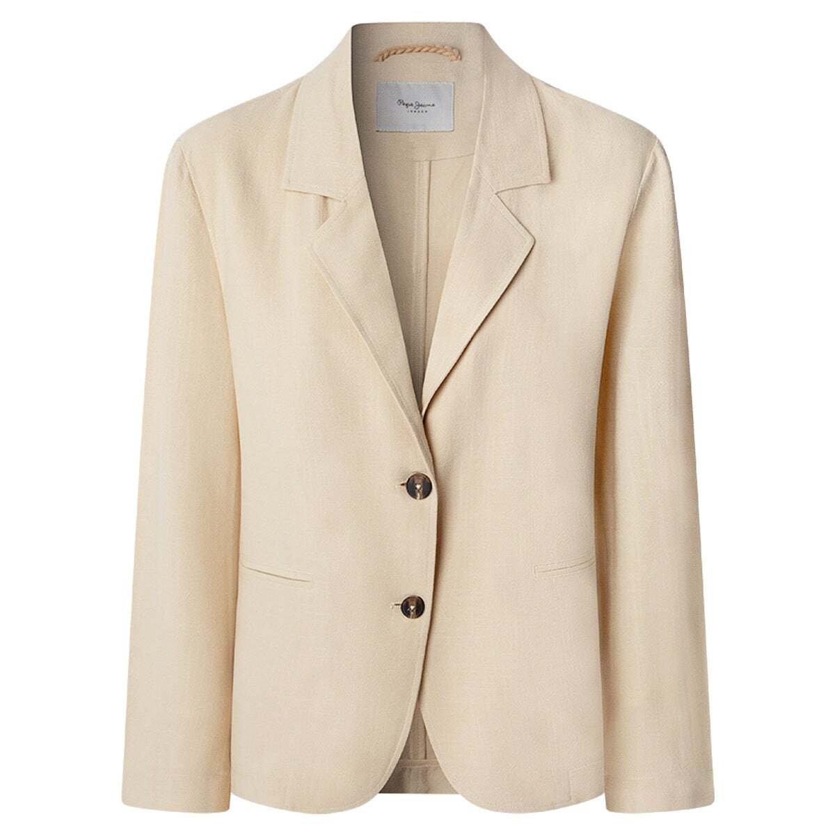 Blazer À Boutonnage Simple beige clair, PEPE JEANS
