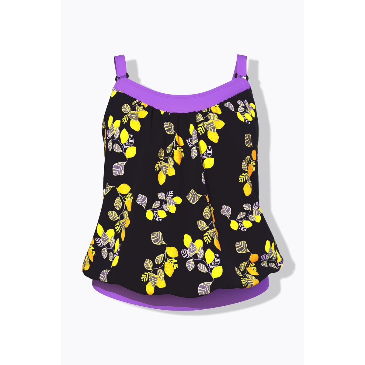 Tankini à bonnets souples et bretelles noir, ULLA POPKEN