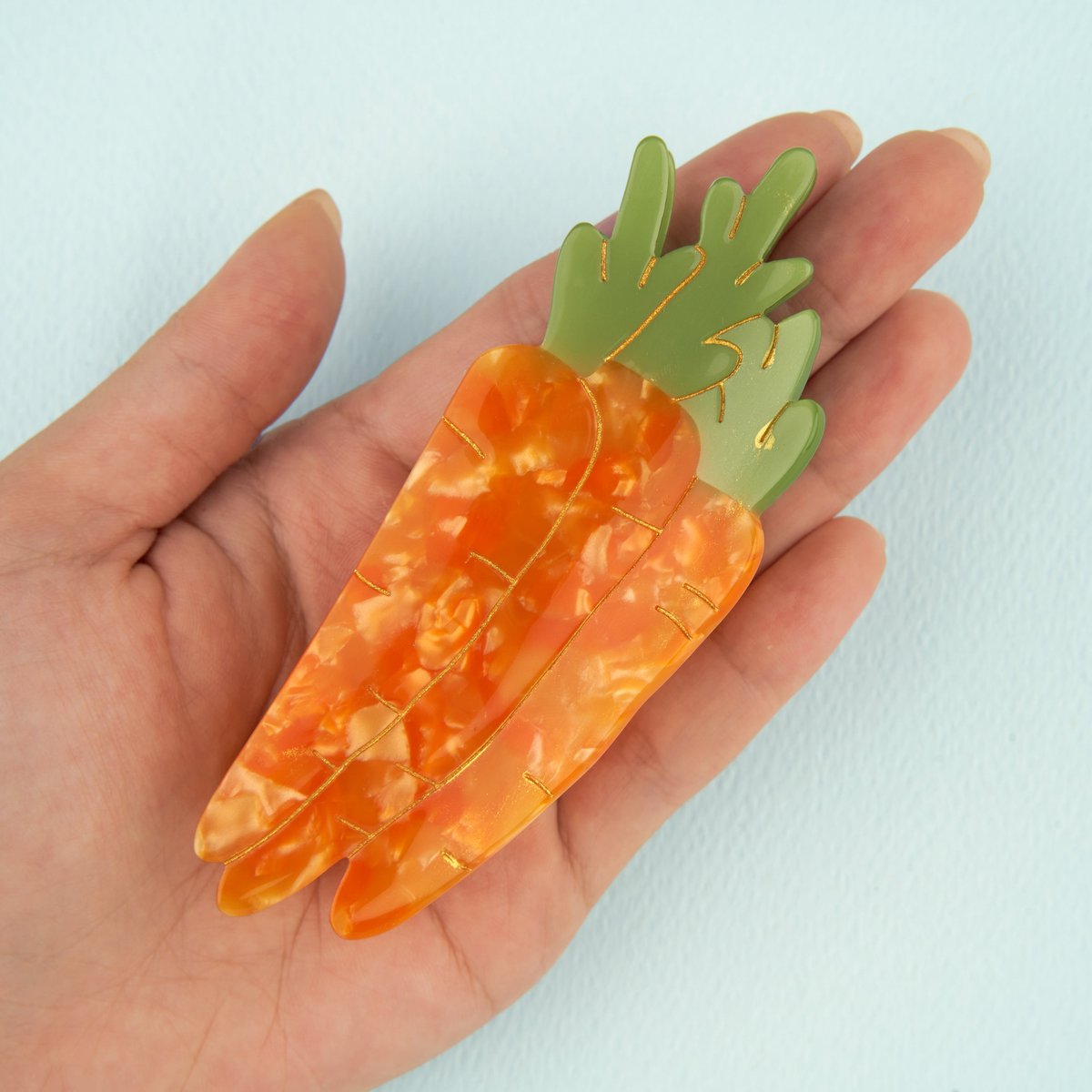 Pince à cheveux CAROTTE orange, COUCOU SUZETTE