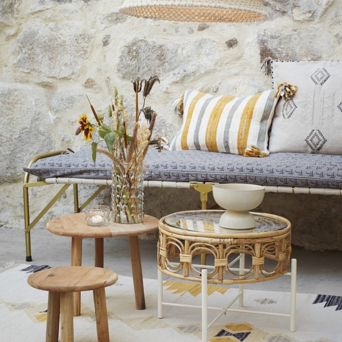 Table basse bois recyclé bois clair, MADAM STOLTZ