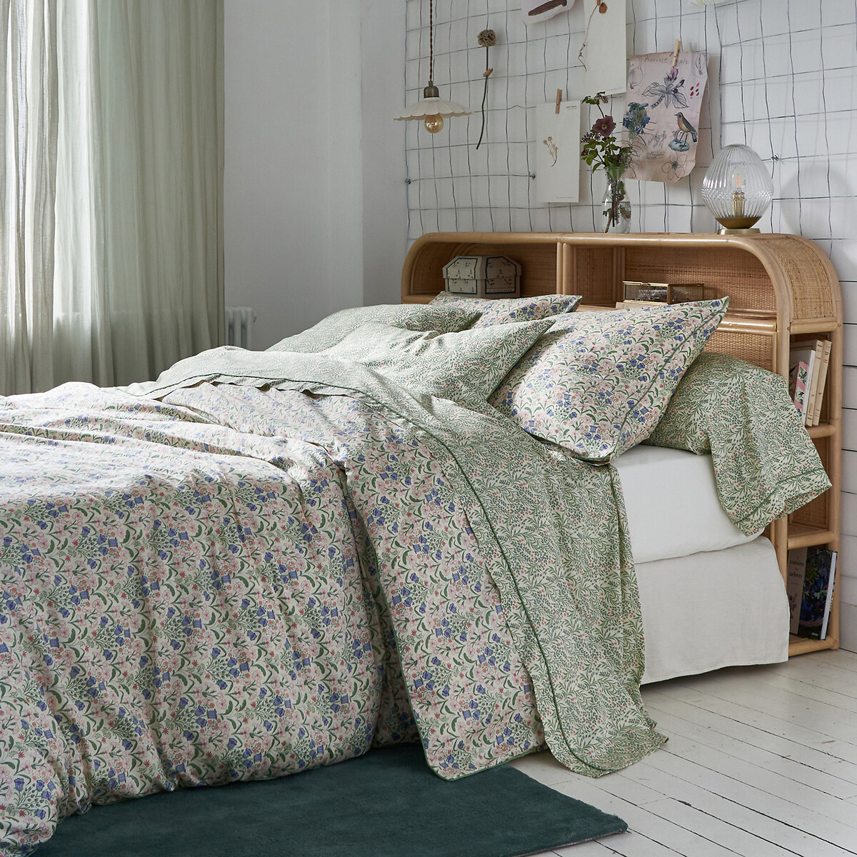 Tête de lit en rotin avec rangements, LADARA naturel, LA REDOUTE INTERIEURS