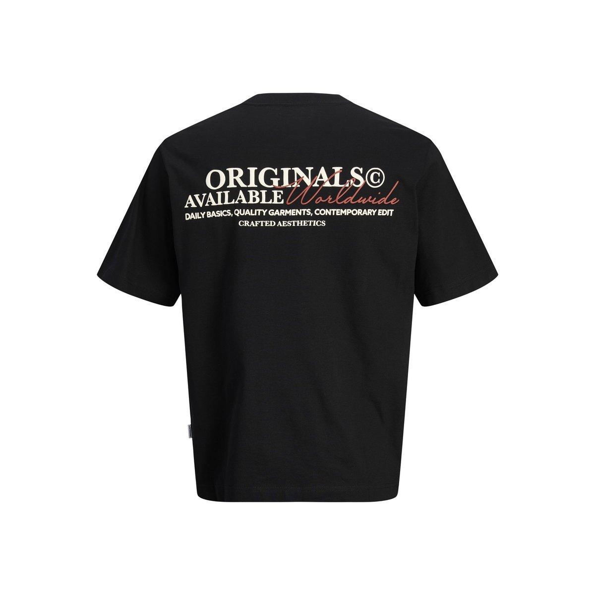 T-Shirt noire - black, JACK & JONES