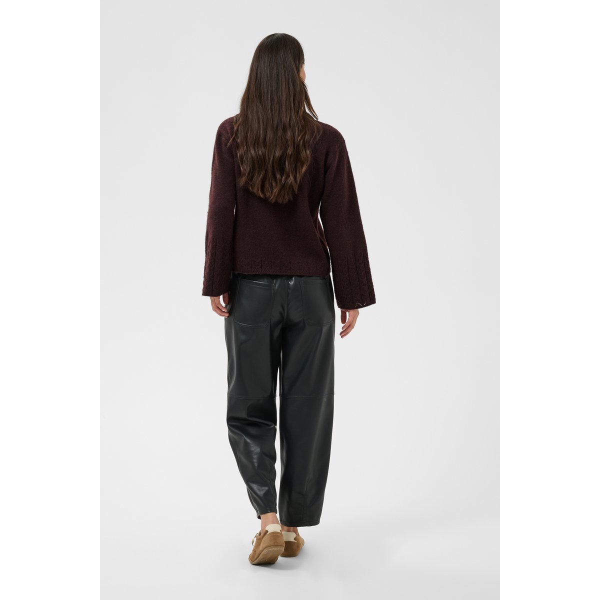 Pullover tricoté marron fudge, KAFFE