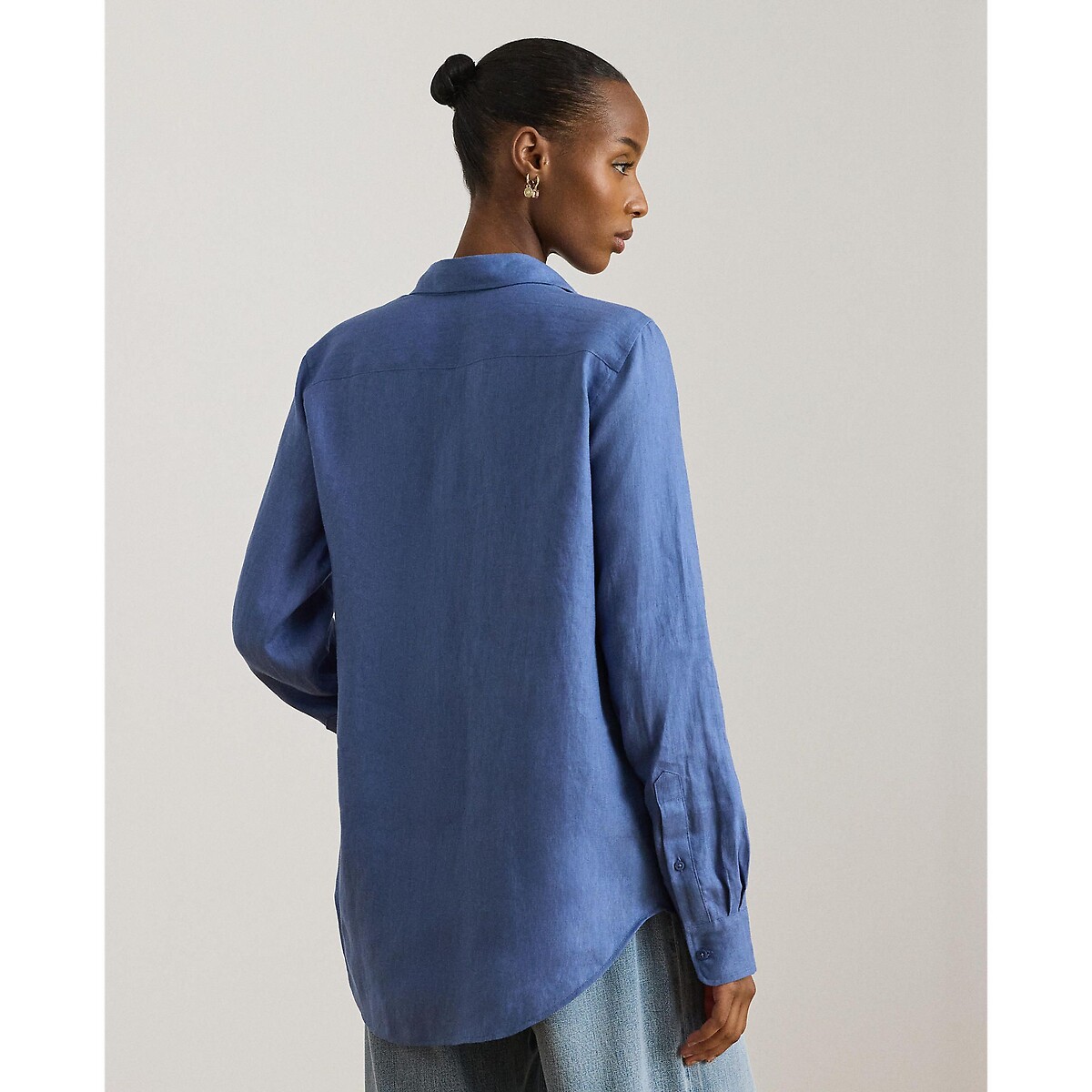 Karrie Linen Shirt in Regular Fit blue, LAUREN RALPH LAUREN