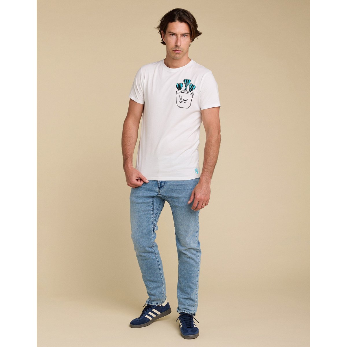 PANTALON STRAIGHT LIGHT bleu, PULLIN