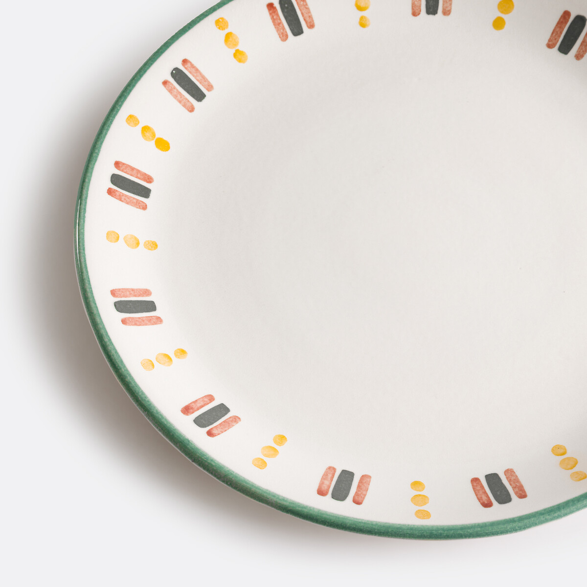 Lot de 4 assiettes plates en grès émaillé, Baldia multicolore, LA REDOUTE INTERIEURS