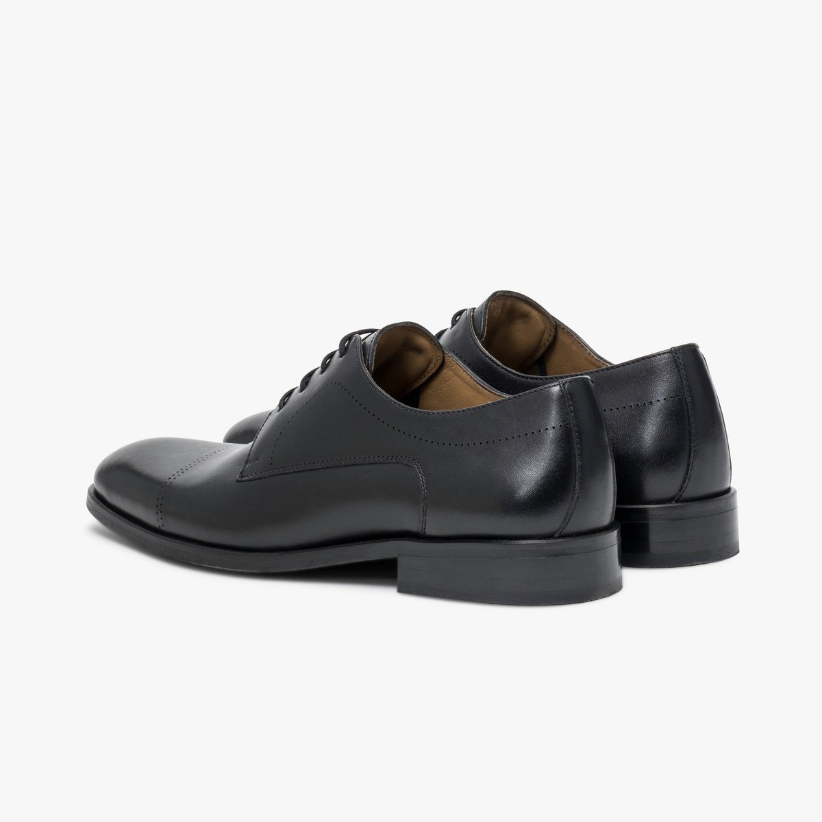 Derby en cuir LONDON noir, BOCAGE