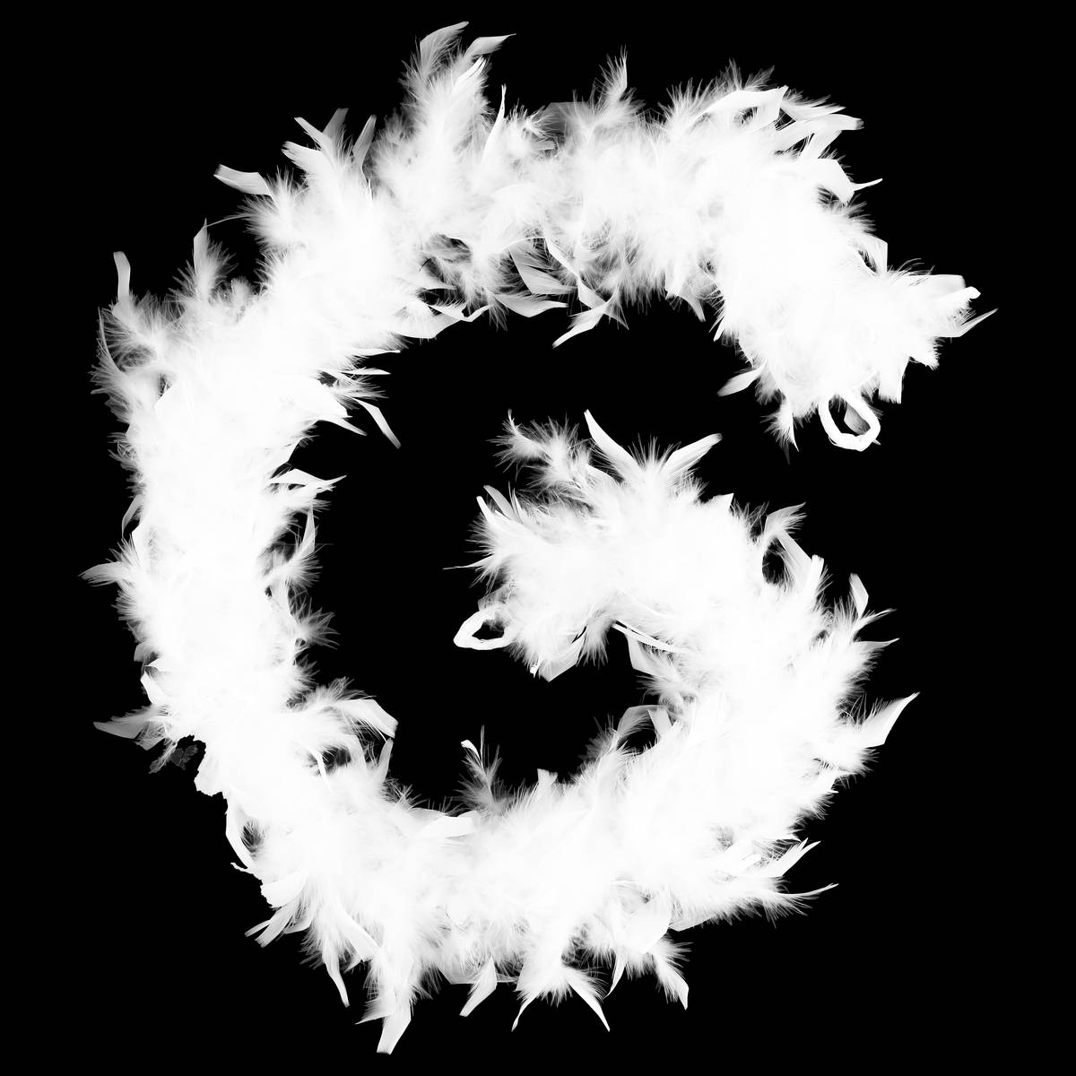 Plume Boa 1m80 - 45 grs noir, FEERIC LIGHTS & CHRISTMAS
