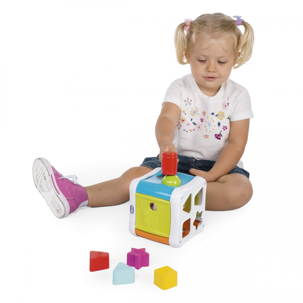 Cube à formes 2 en 1 multicolore, CHICCO
