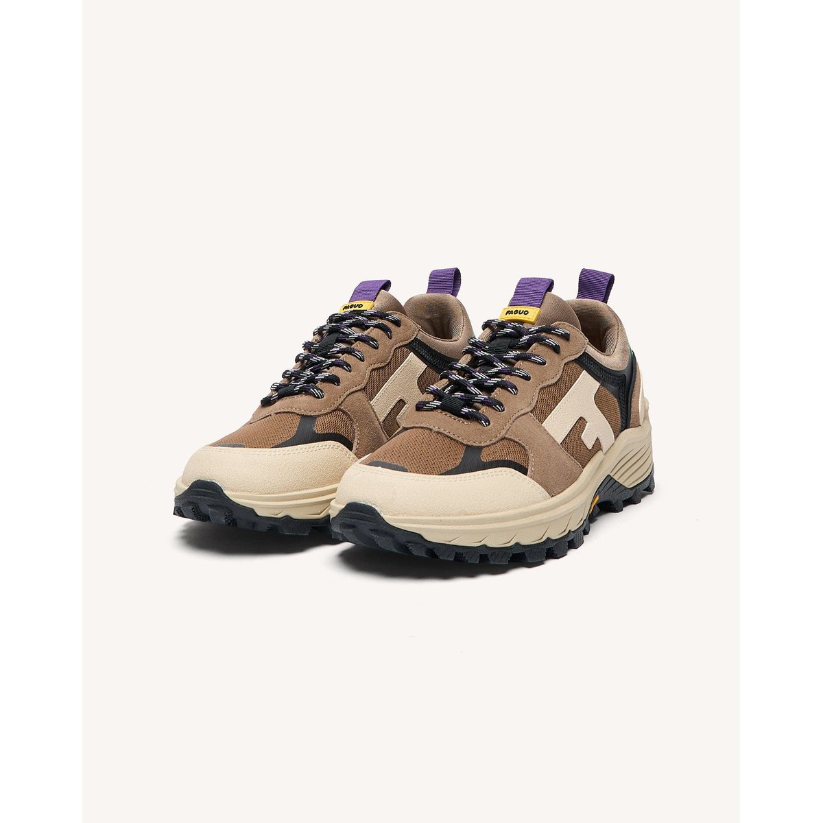 Running tissu suede HAZEL MONSTERA beige clair, FAGUO