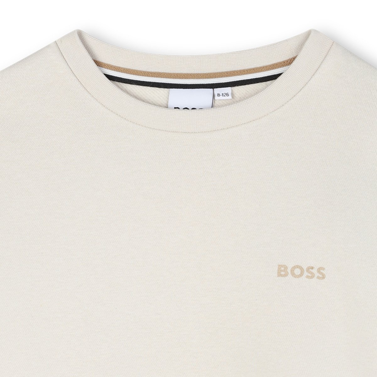 Sweat à col rond vanille, BOSS KIDSWEAR