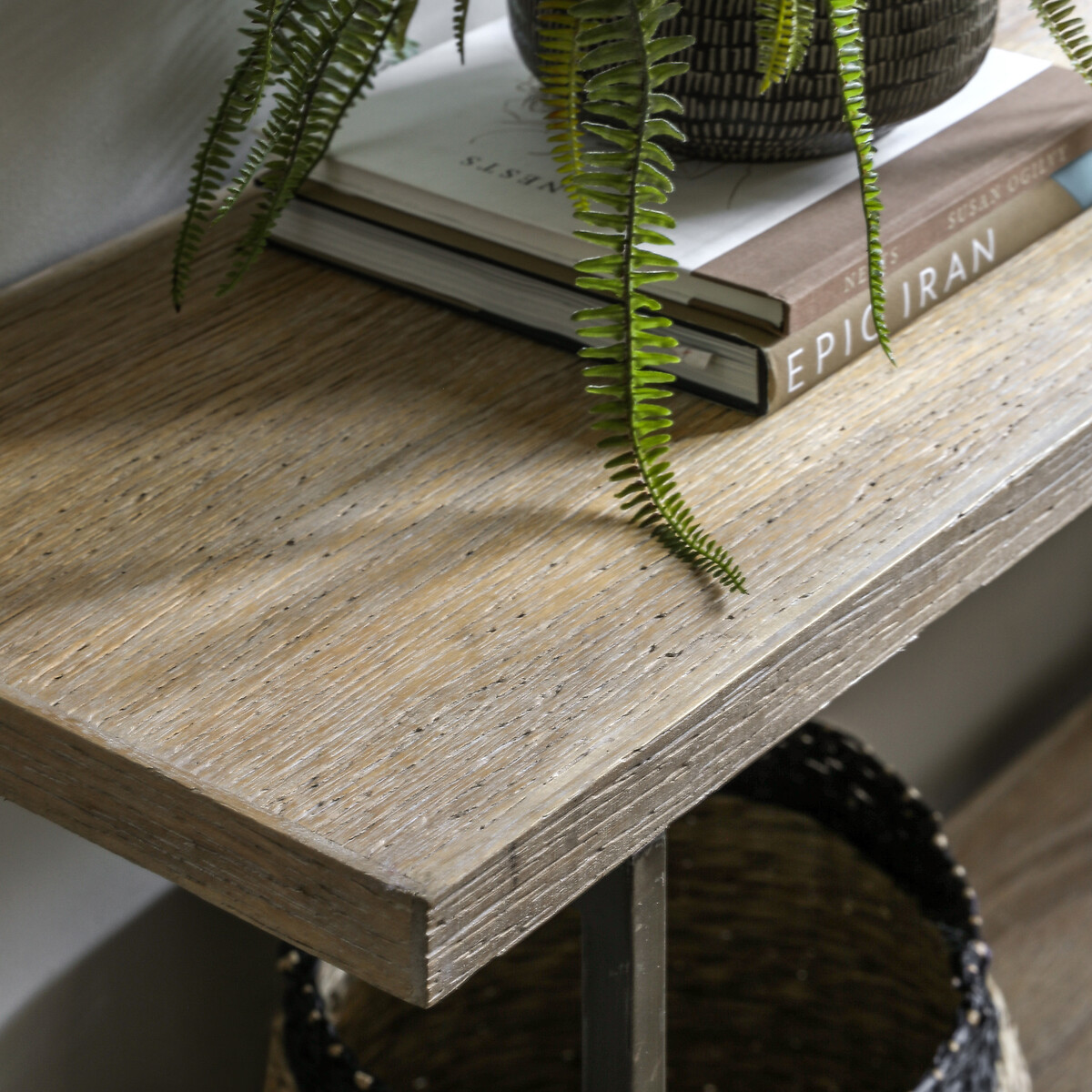 Oakley Rustic Shelving Console Unit light wood, SO'HOME