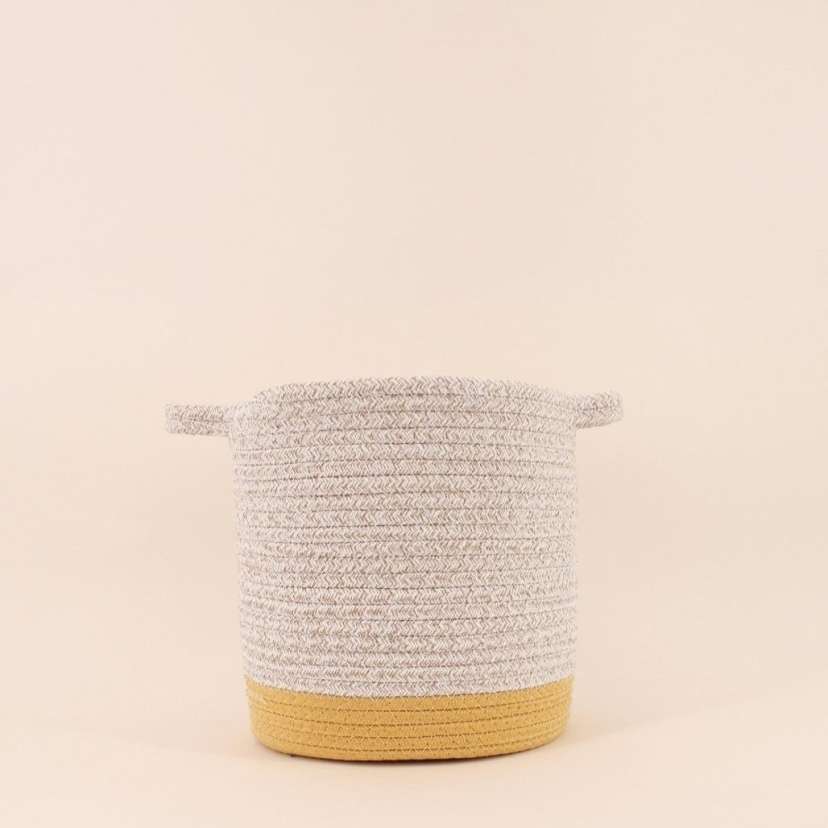 Lot de 2 paniers en corde beige, AZAO