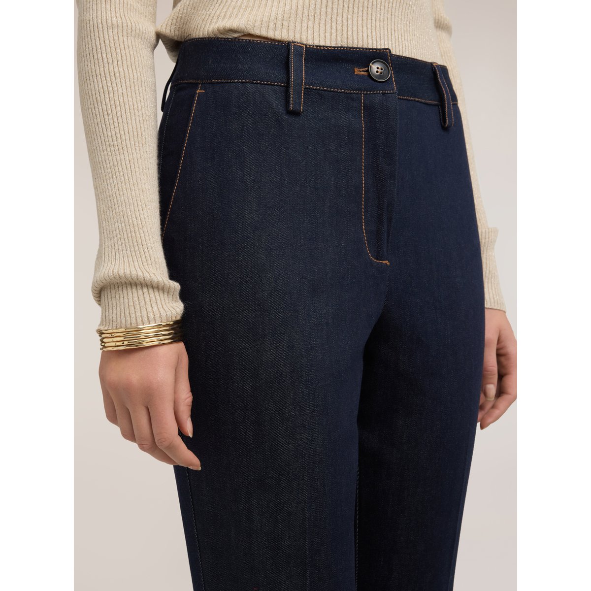 Jean chino façon tailleur bleu, MOTIVI