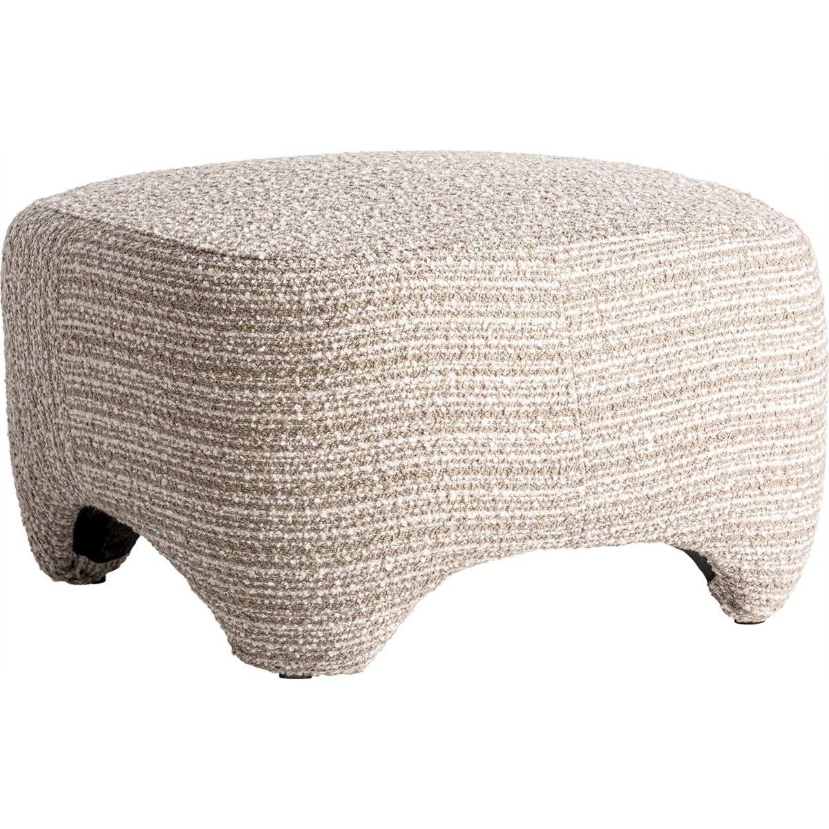 Repose-pieds contemporain carré pour salon beige clair contemporain, RECOLLECTION