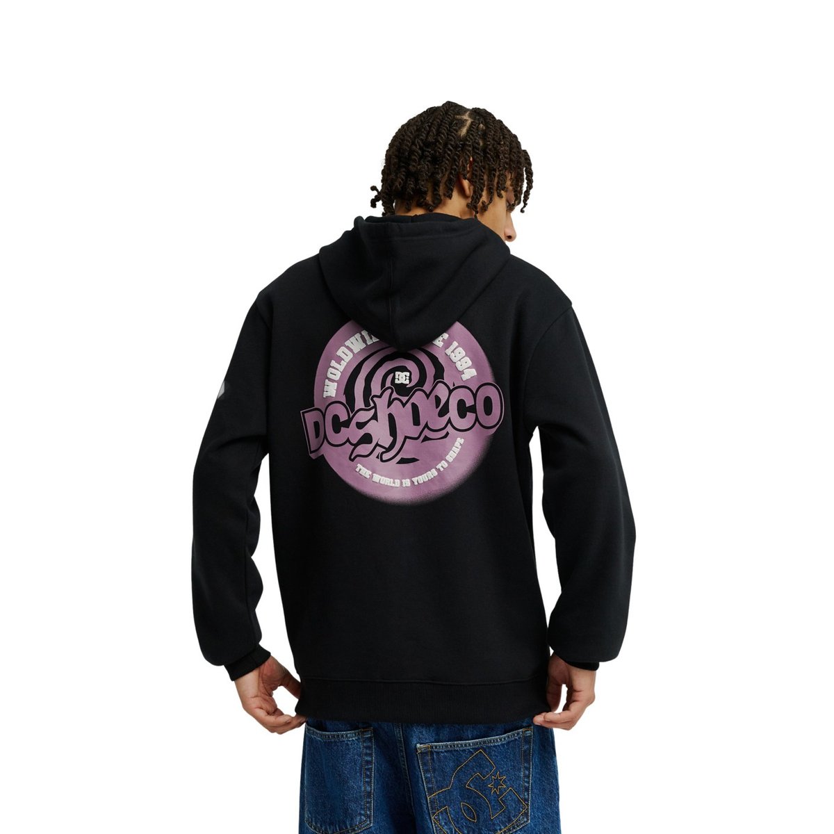 Sweat capuche zippé. noir black, DC SHOES