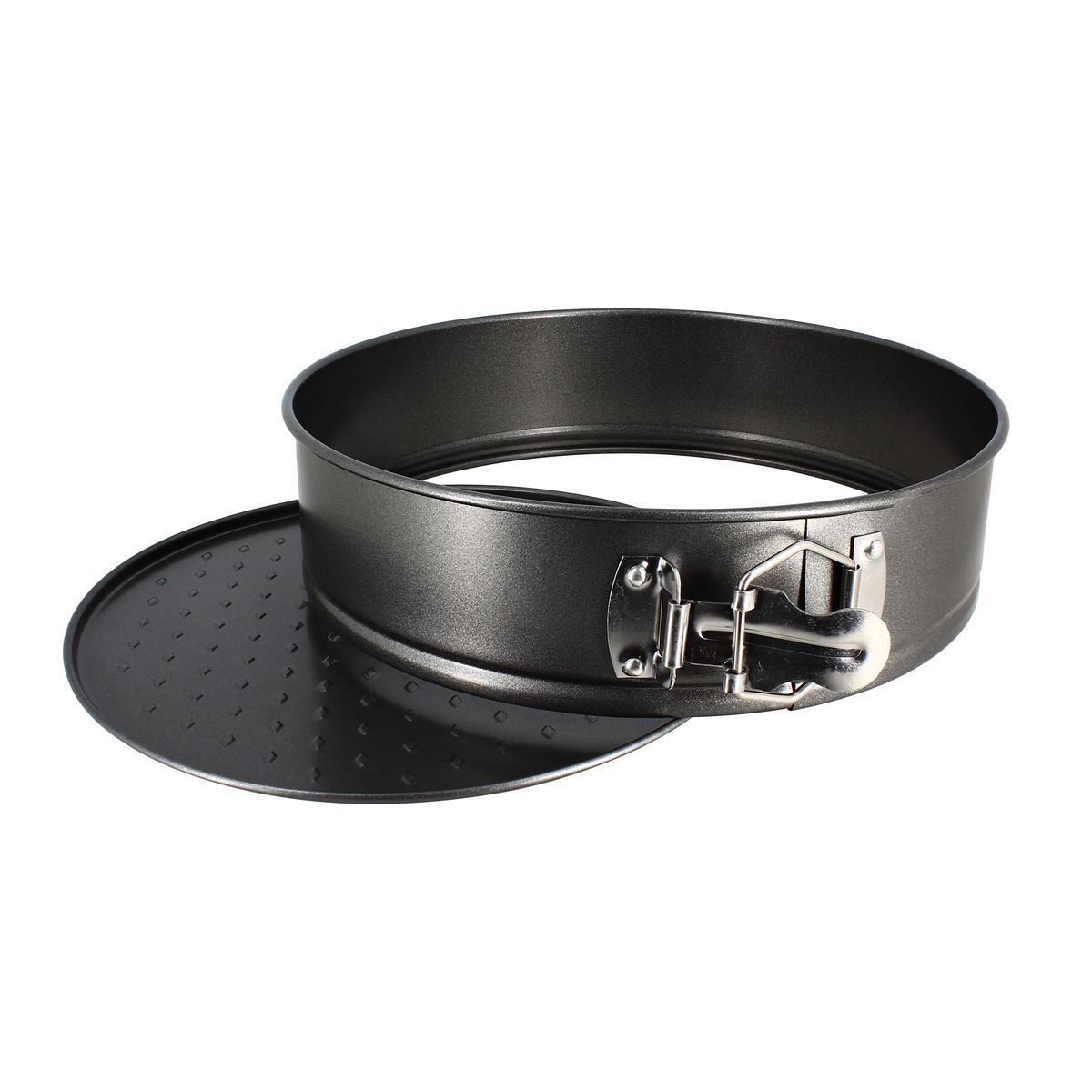 Moule à charnière en acier carbone 24cm, AMANDINE noir, MENASTYL