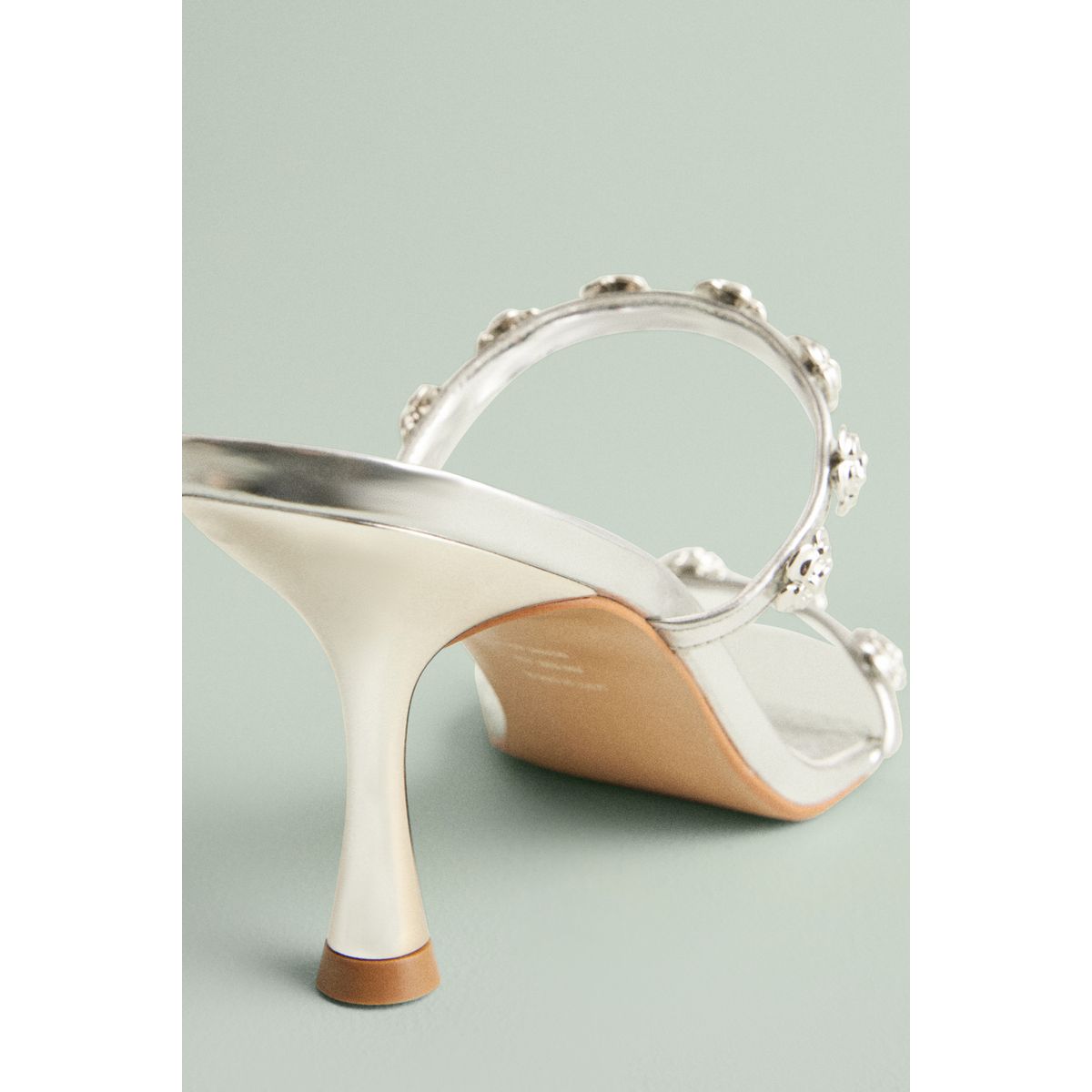 Mules tabitha flora argent, NEXT