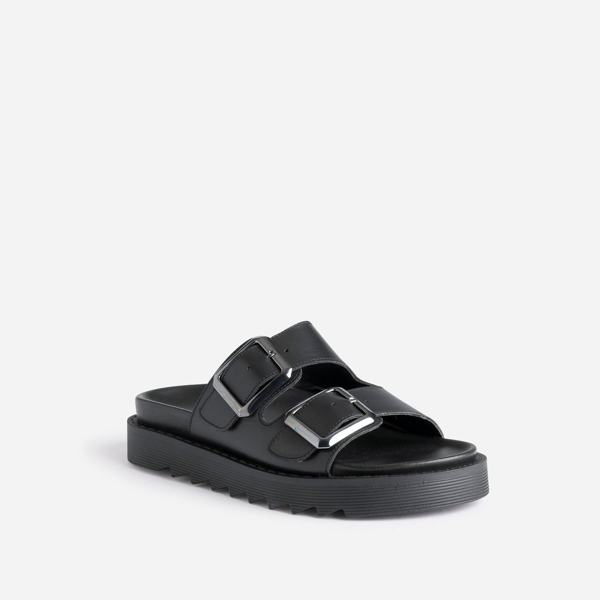 Mule en cuir PHELLINI noir, TEXTO