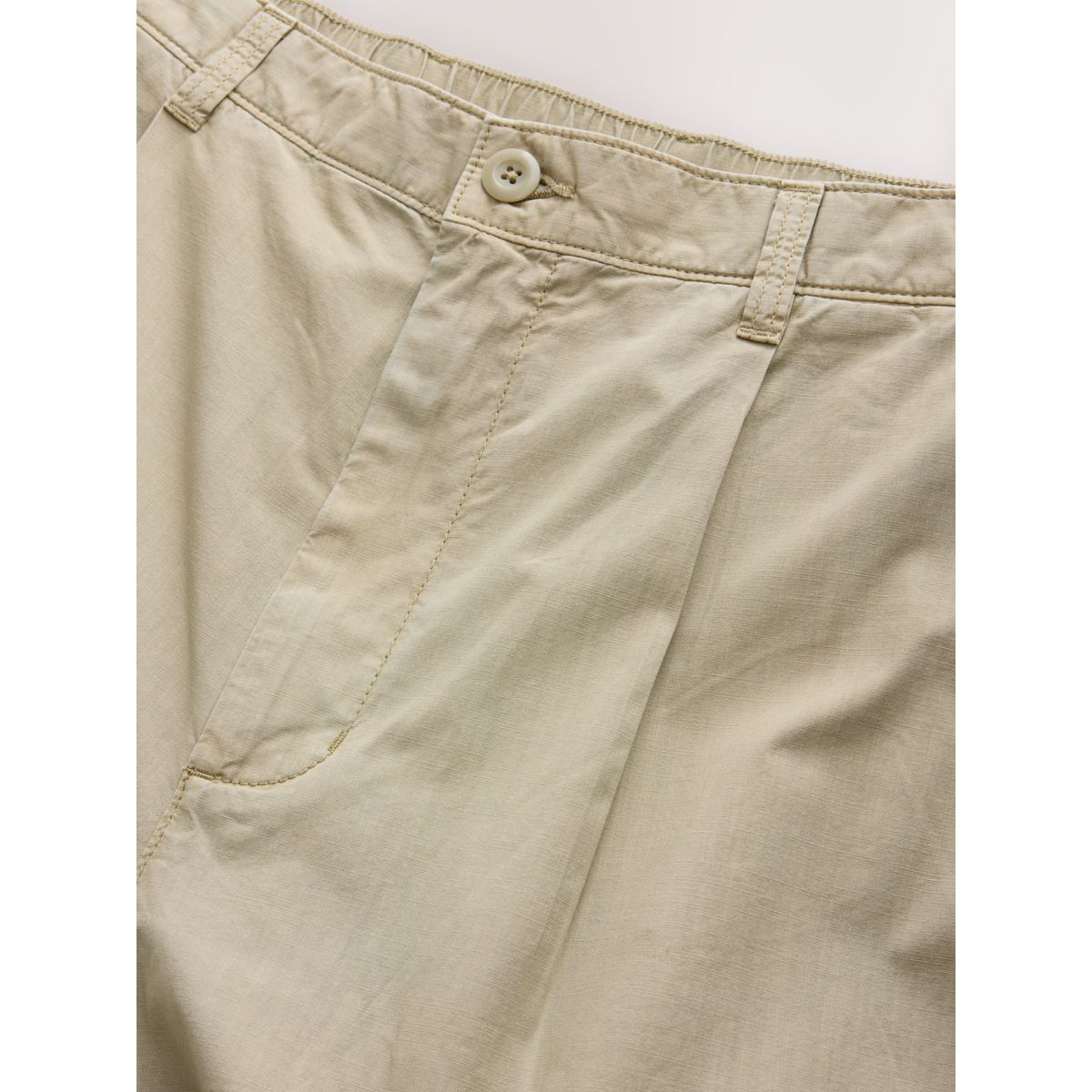 Pantalon baggy plissé en coton edit grège, NEXT