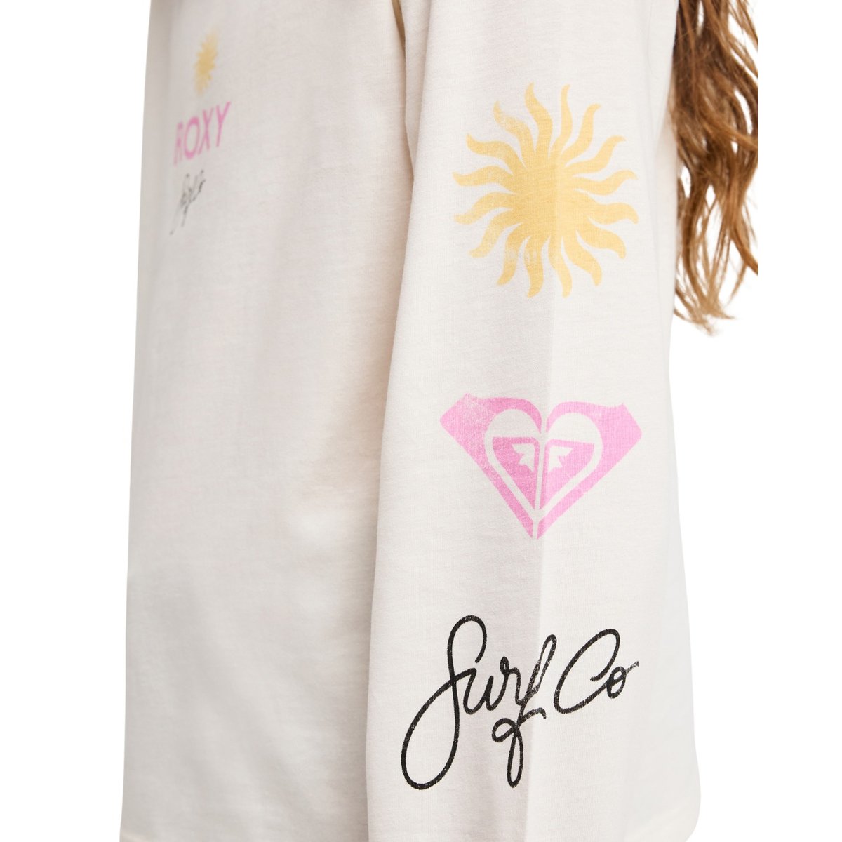 T-Shirt, manches longues, col rond, . blanc coconut milk, ROXY