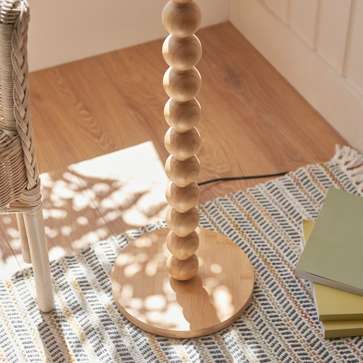 Cameron Bobble Floor Light in Natural Bamboo natural, ÉDITÉ