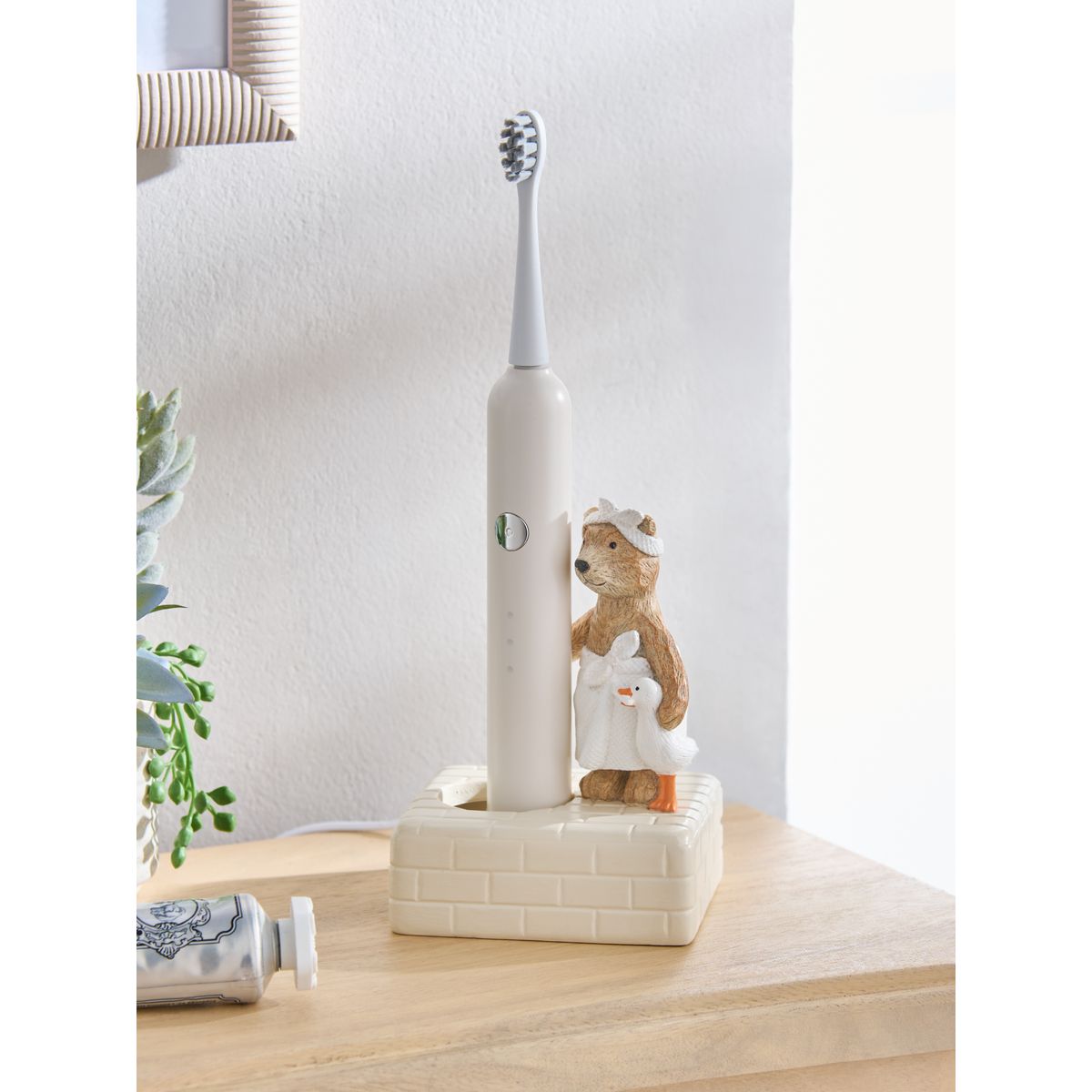 Porte-brosse à dents électrique bertie bear naturel, NEXT
