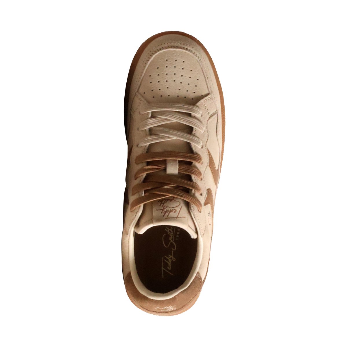 Basket Cuir Teddy Smith beige, TEDDY SMITH