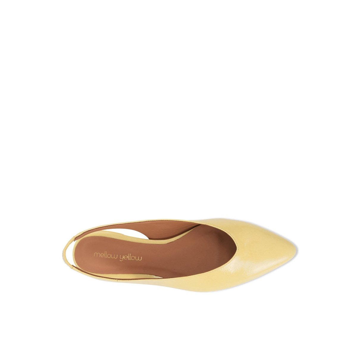 Ballerine en cuir ELEONORE vanille, MELLOW YELLOW