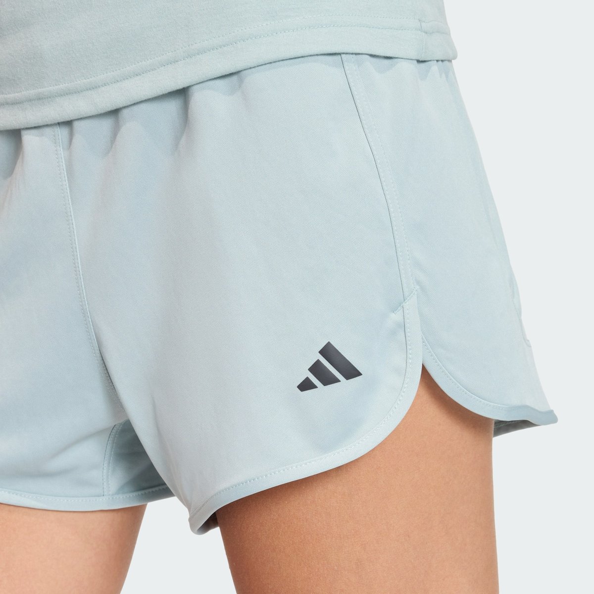 Short Taille Haute Maille Pacer Essentials Short Taille Haute Maille Pacer Essentials wonder sage / white, adidas Performance